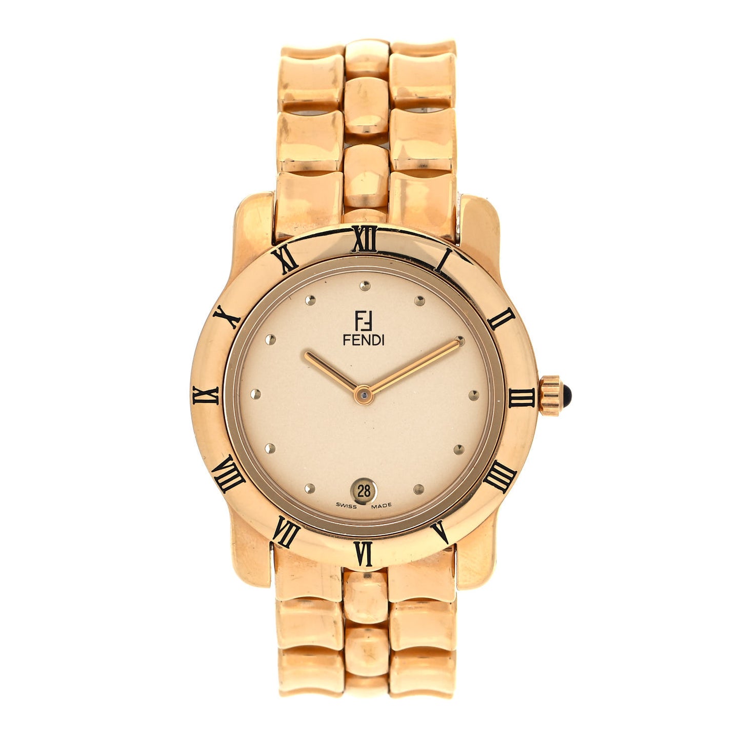 Stainless Steel 34mm Orologi Quartz Watch Gold
