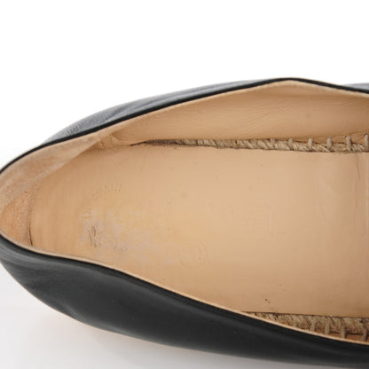 Chanel Lambskin CC Espadrilles 41 Black 9 of 10