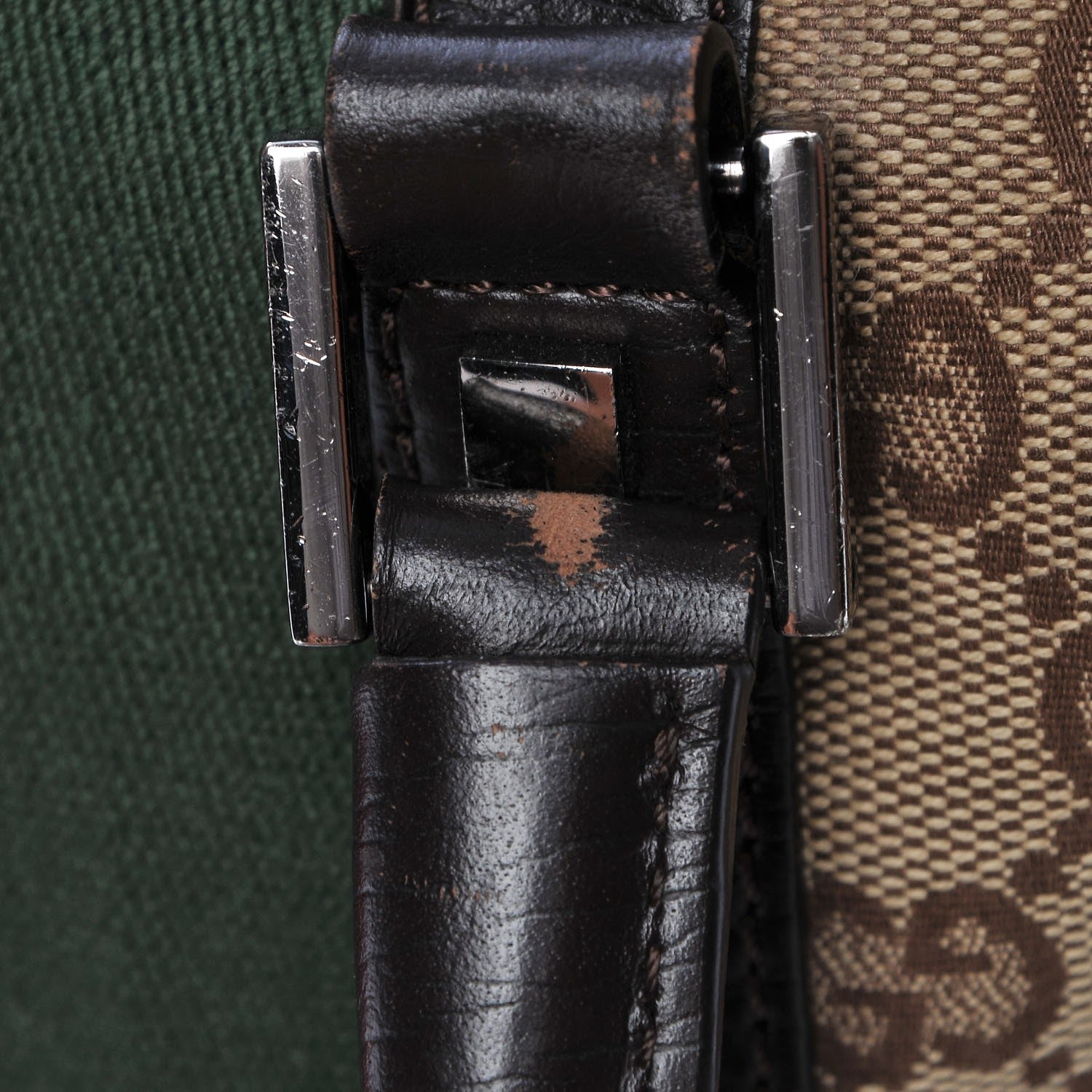 Gucci Monogram Vintage Web Mini Boston Dark Brown 26 of 26