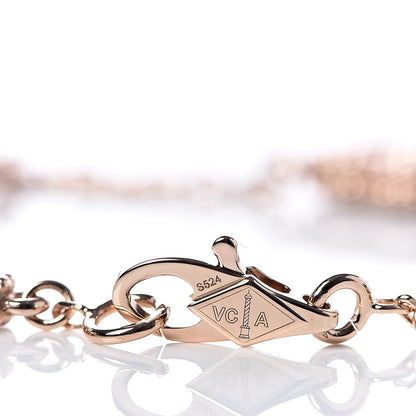 Van Cleef & Arpels 18K Rose Gold 6 Motifs Sweet Alhambra Bracelet 4 of 5