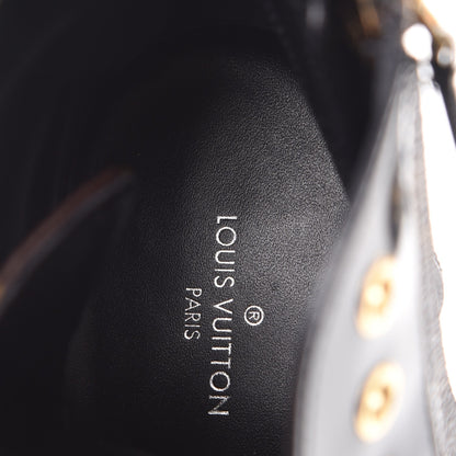 Louis Vuitton Patent Calfskin Monogram Star Trail Ankle Boots 37.5 Black 7 of 10