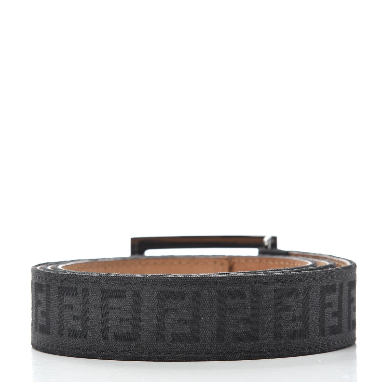 Fendi Fabric Calfskin FF Belt 85 34 Black 2 of 6