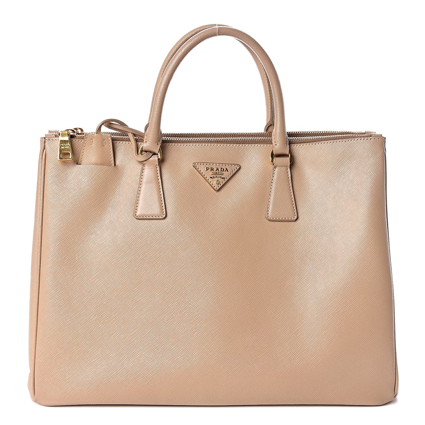 Saffiano Large Galleria Double Zip Tote Cammeo