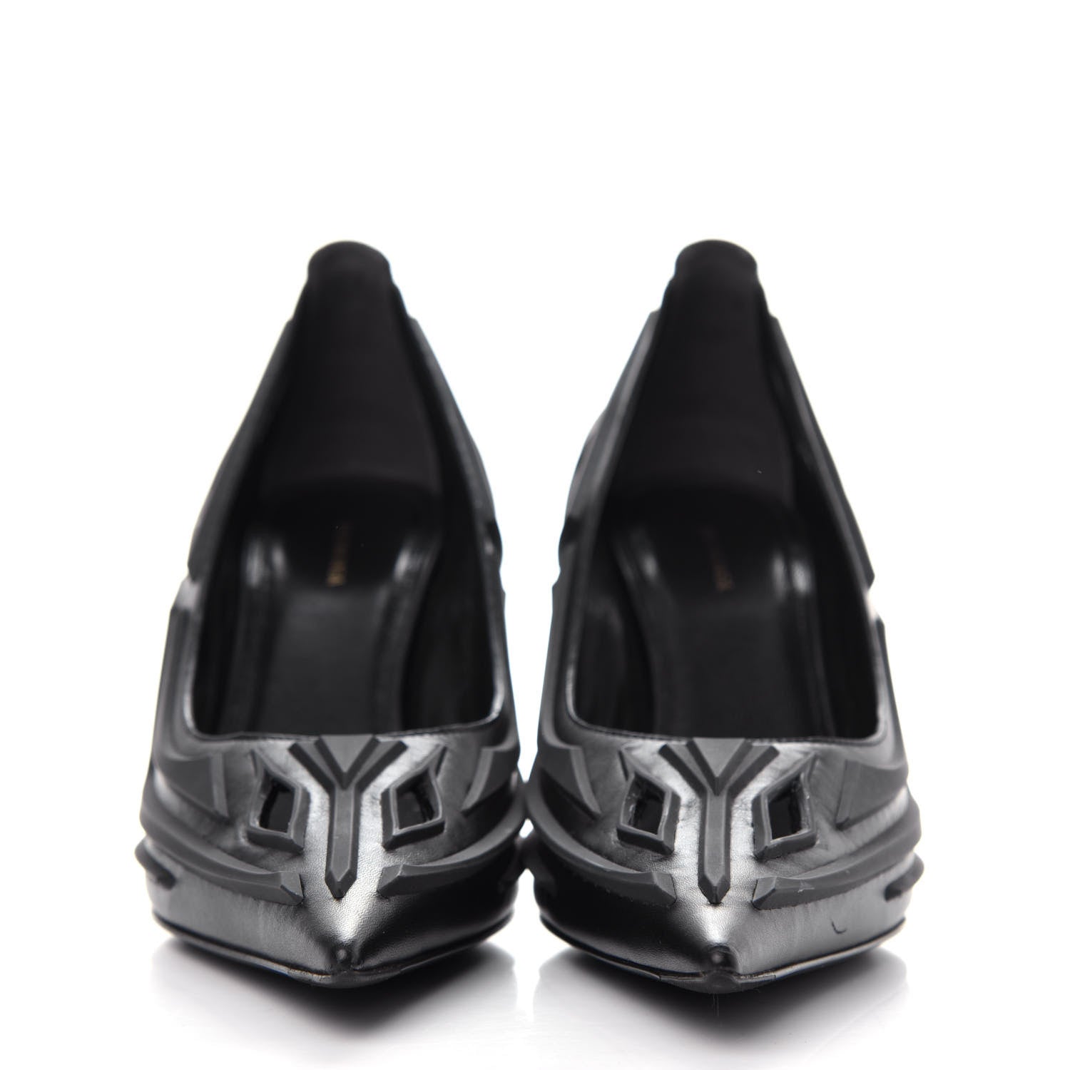 Balenciaga Silicone Calfskin Pointed 80mm Pumps 36 Black 2 of 11