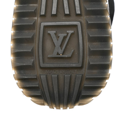 Louis Vuitton Suede Monogram Run Away Sneakers 38 Black 7 of 7