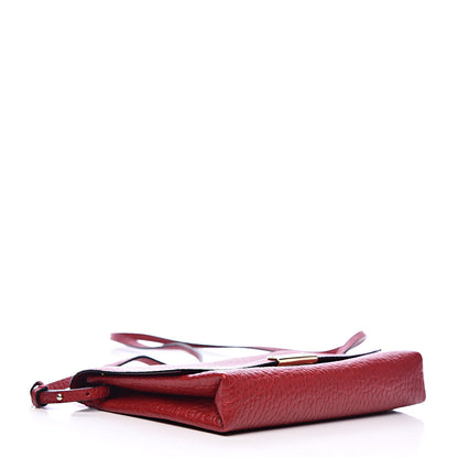 Burberry Signature Grain Vintage Finish Langley Crossbody Red 4 of 9