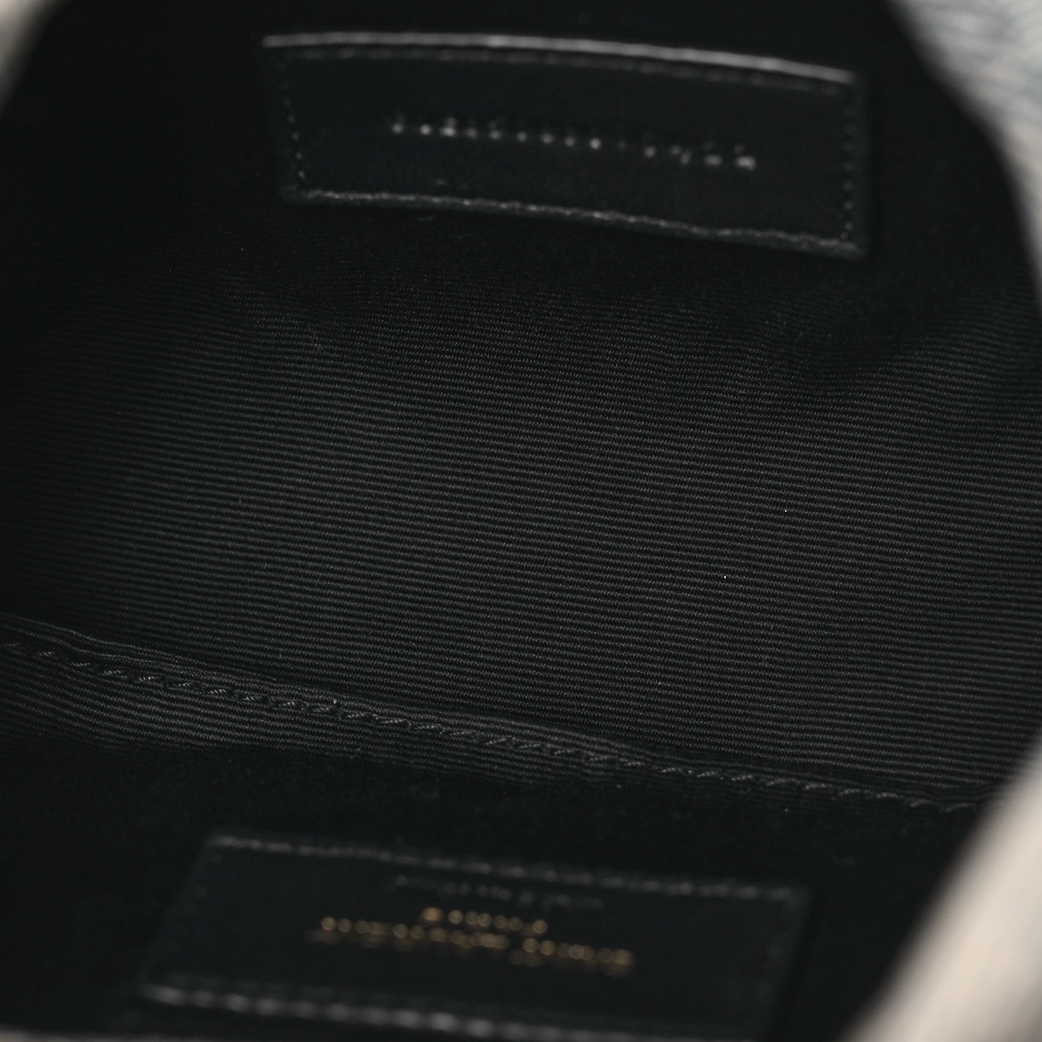 Saint Laurent Denim Quilted Monogram Loulou Puffer Pouch Clutch Blue Gray Light Azur 5 of 7