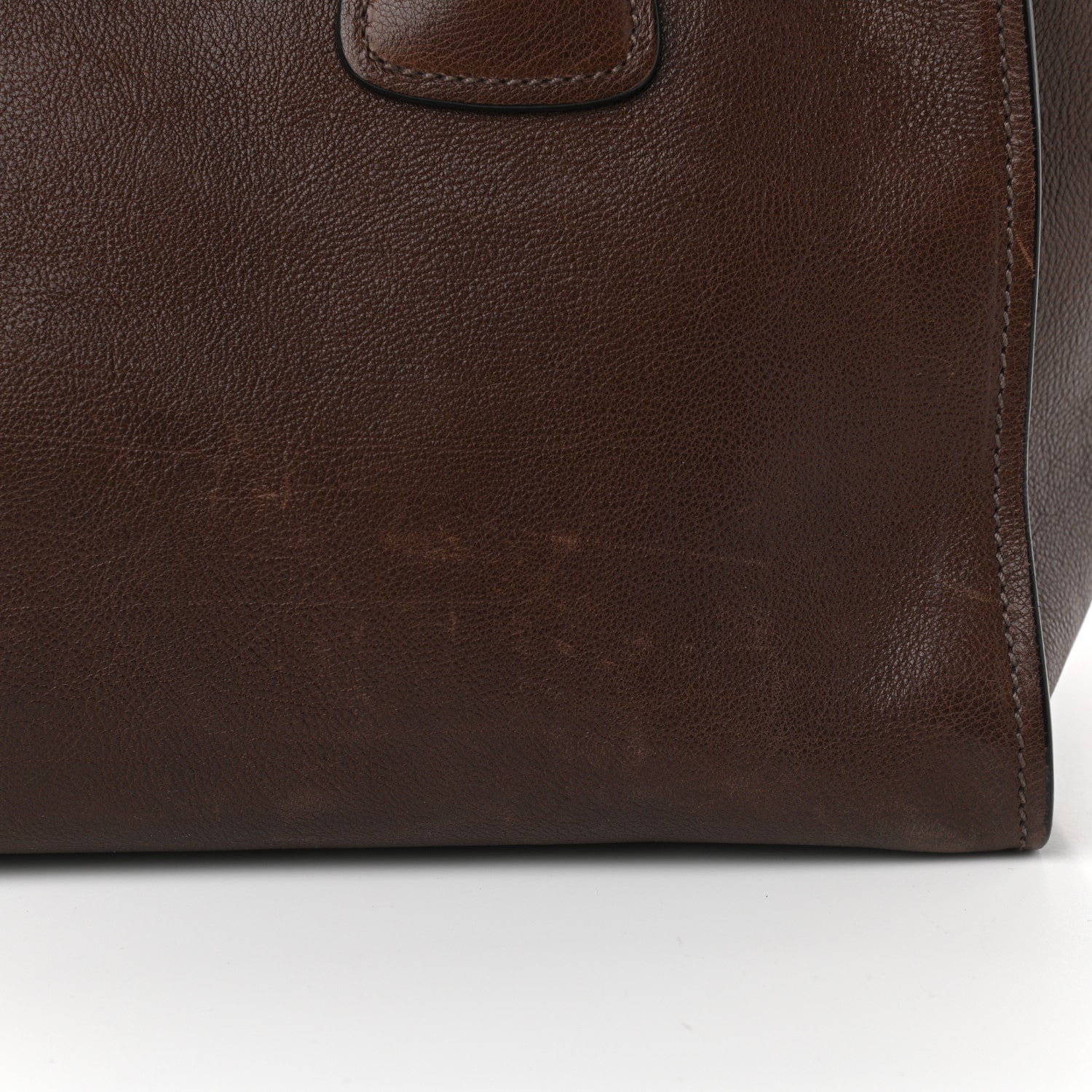 Prada Glace Calf Twin Pocket Tote Bruciato 13 of 17