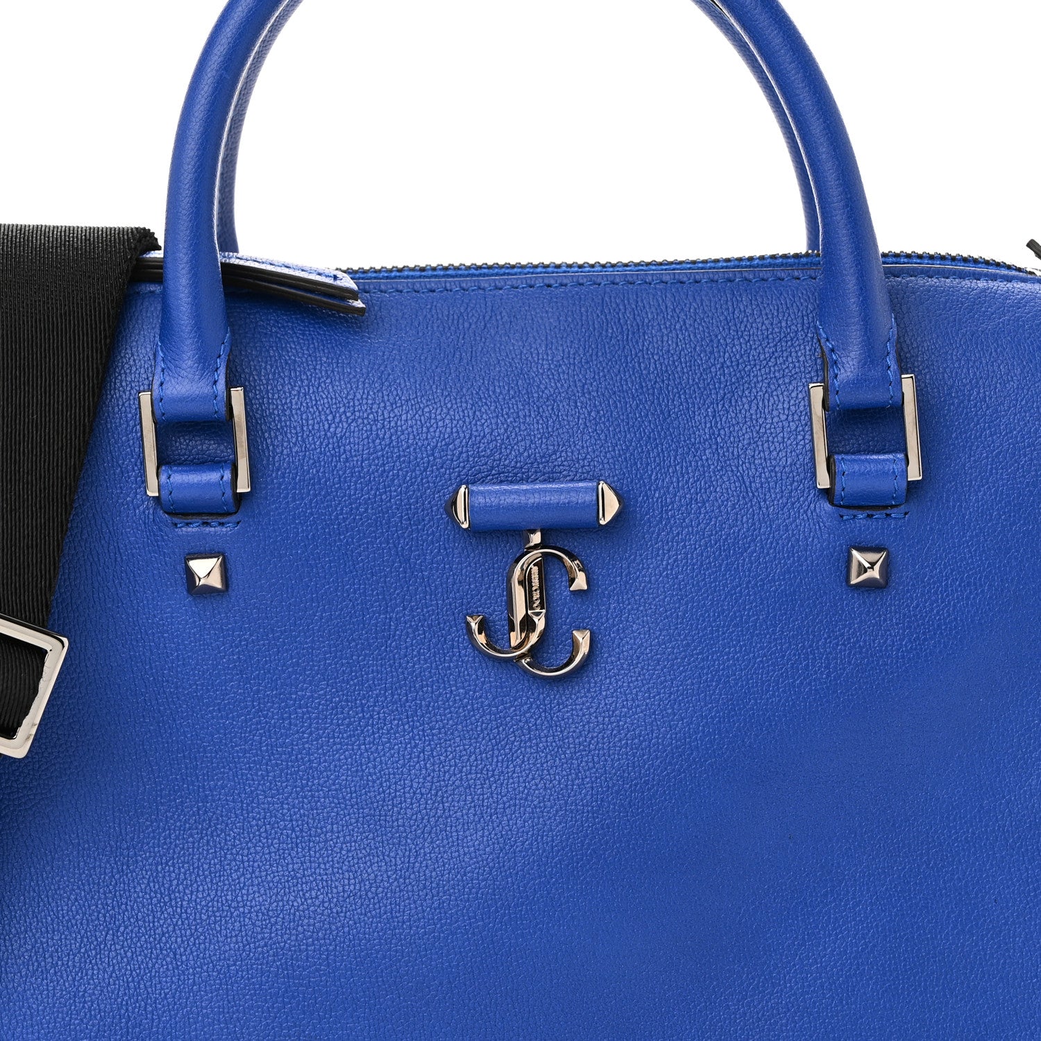 Jimmy Choo Grainy Calfskin Webb Top Handle Bag Ultraviolet 7 of 9