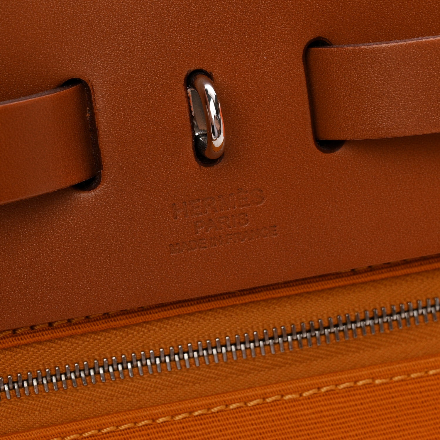 Hermes Toile Vache Hunter Herbag Zip 31 PM Jaune Ambre Natural 7 of 12