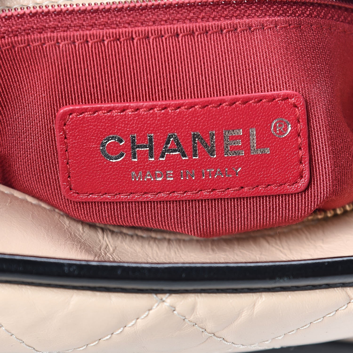 Chanel Aged Calfskin Quilted Small Gabrielle Hobo Beige Black 8 of 10