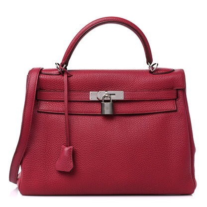 Hermes Togo Kelly Retourne 32 Rubis 1 of 12