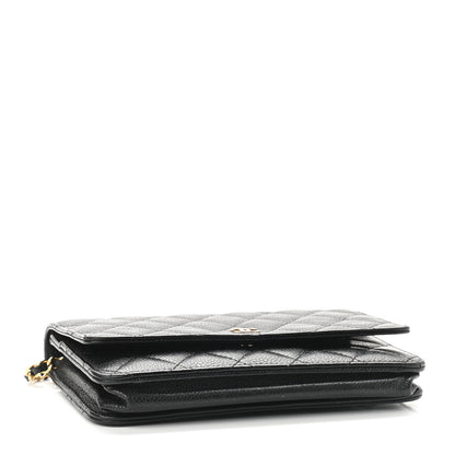 Chanel Caviar Quilted Wallet On Chain WOC Black 4 of 11