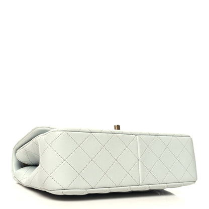 Chanel Lambskin Quilted Small Sweet Camellia Flap Light Blue 4 of 10