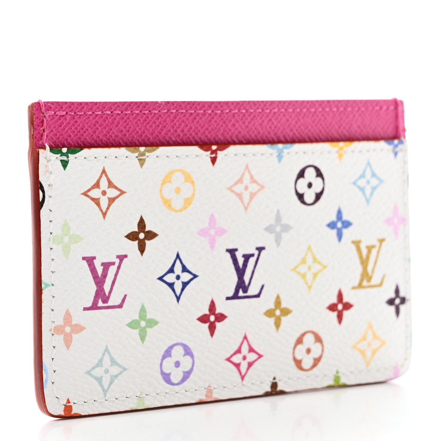 LV X TM Monogram Multicolor Card Holder Kawaii Pink