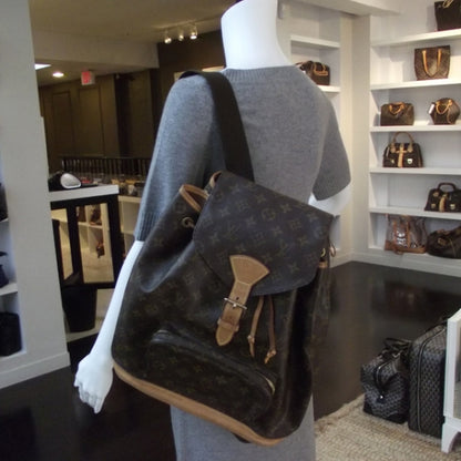 Louis Vuitton Monogram Montsouris GM Backpack 2 of 10