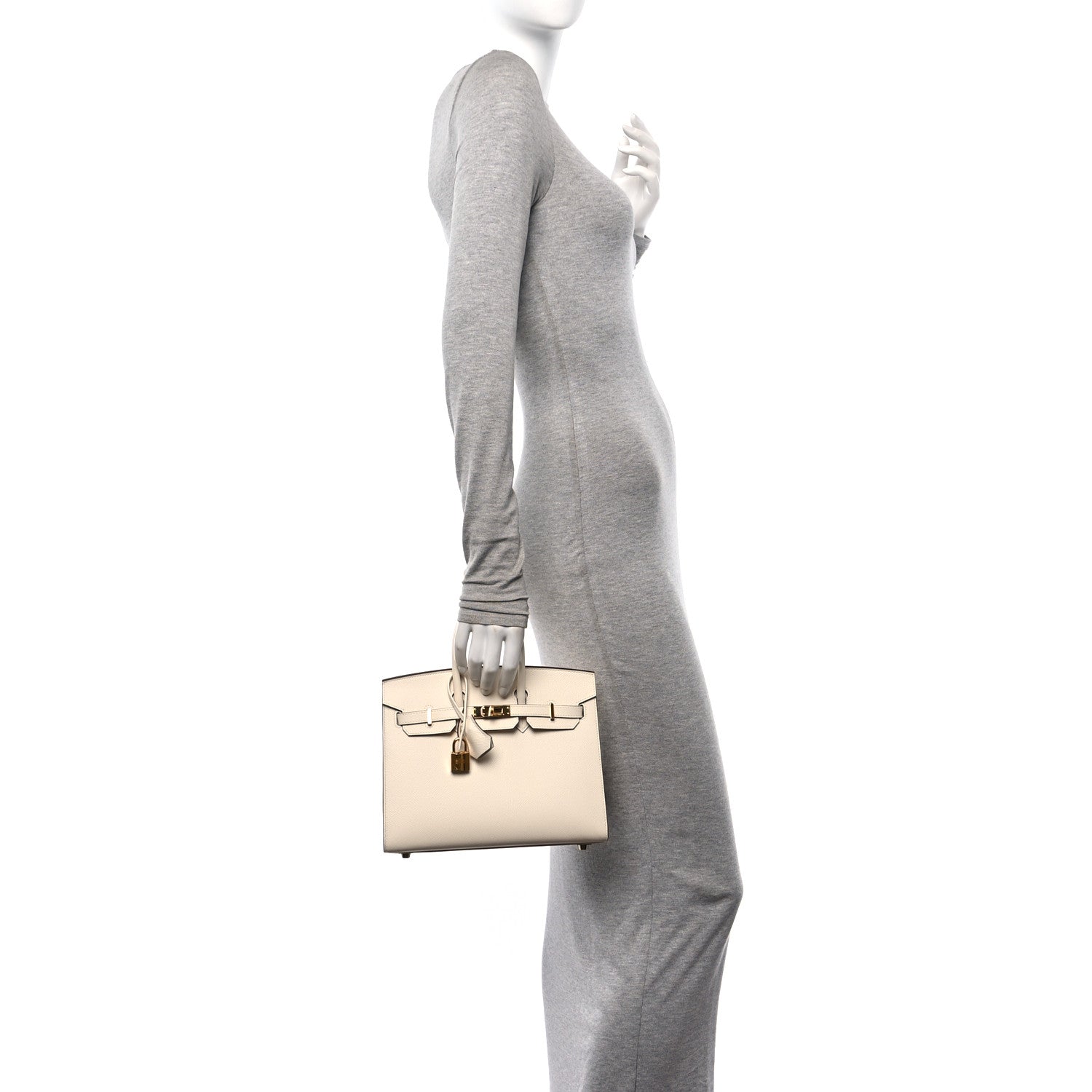 Hermes Epsom Birkin Sellier 25 Nata 2 of 10