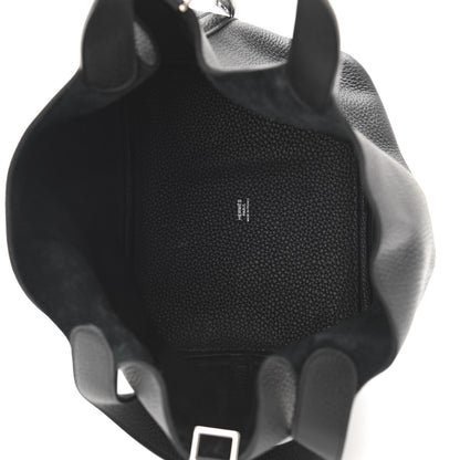 Hermes Taurillon Clemence Picotin Lock 22 MM Black 5 of 11