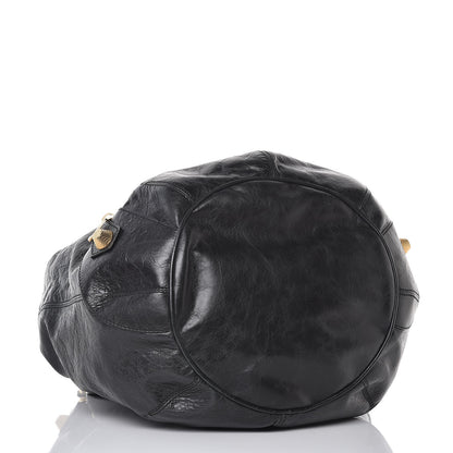 Balenciaga Agneau Giant 21 Gold Hardware Pompon Black 4 of 8