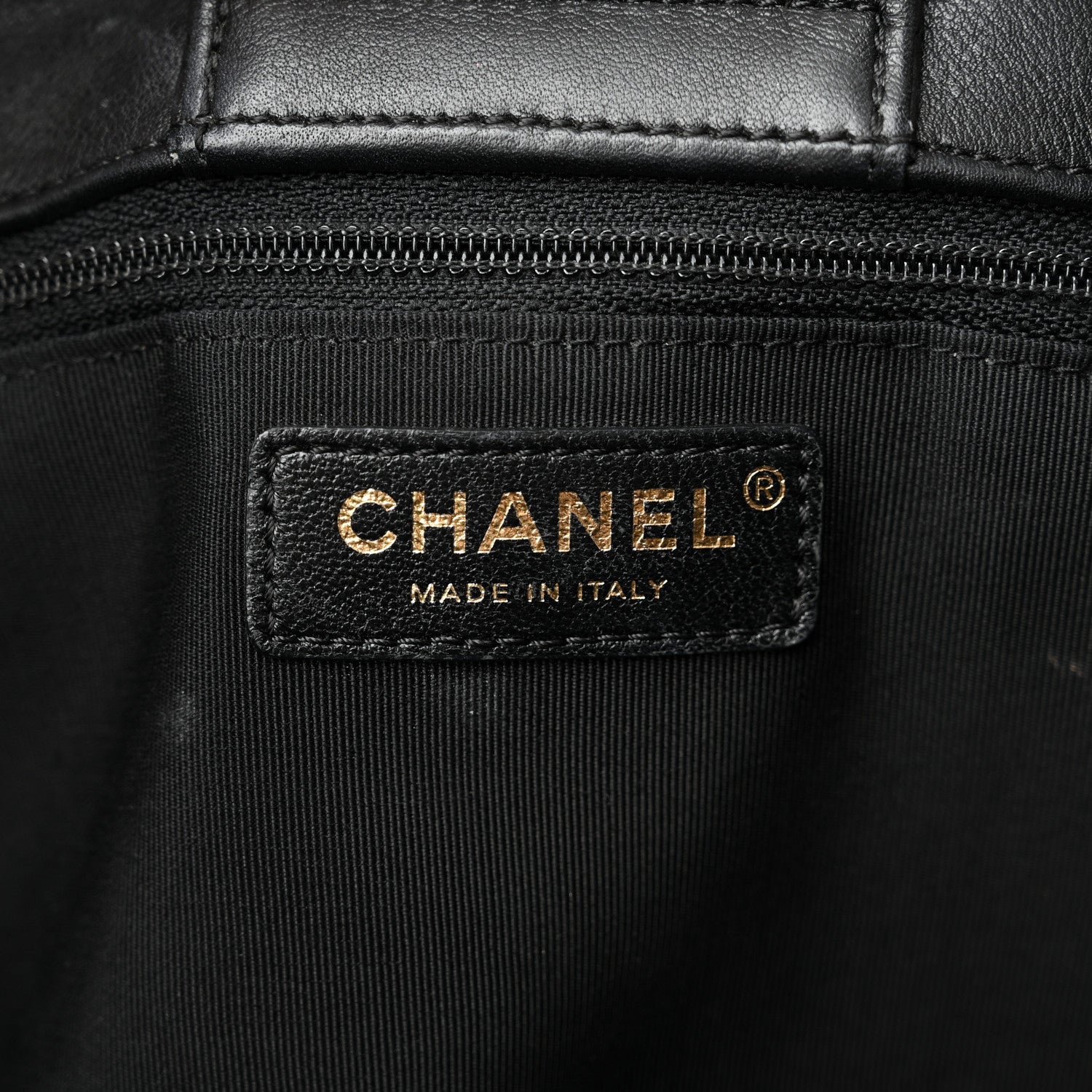 Chanel Calfskin Quilted Large Classic Shopping Tote Black 6 of 13