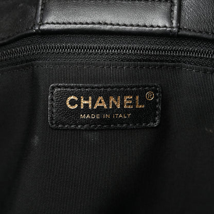 Chanel Calfskin Quilted Large Classic Shopping Tote Black 6 of 13