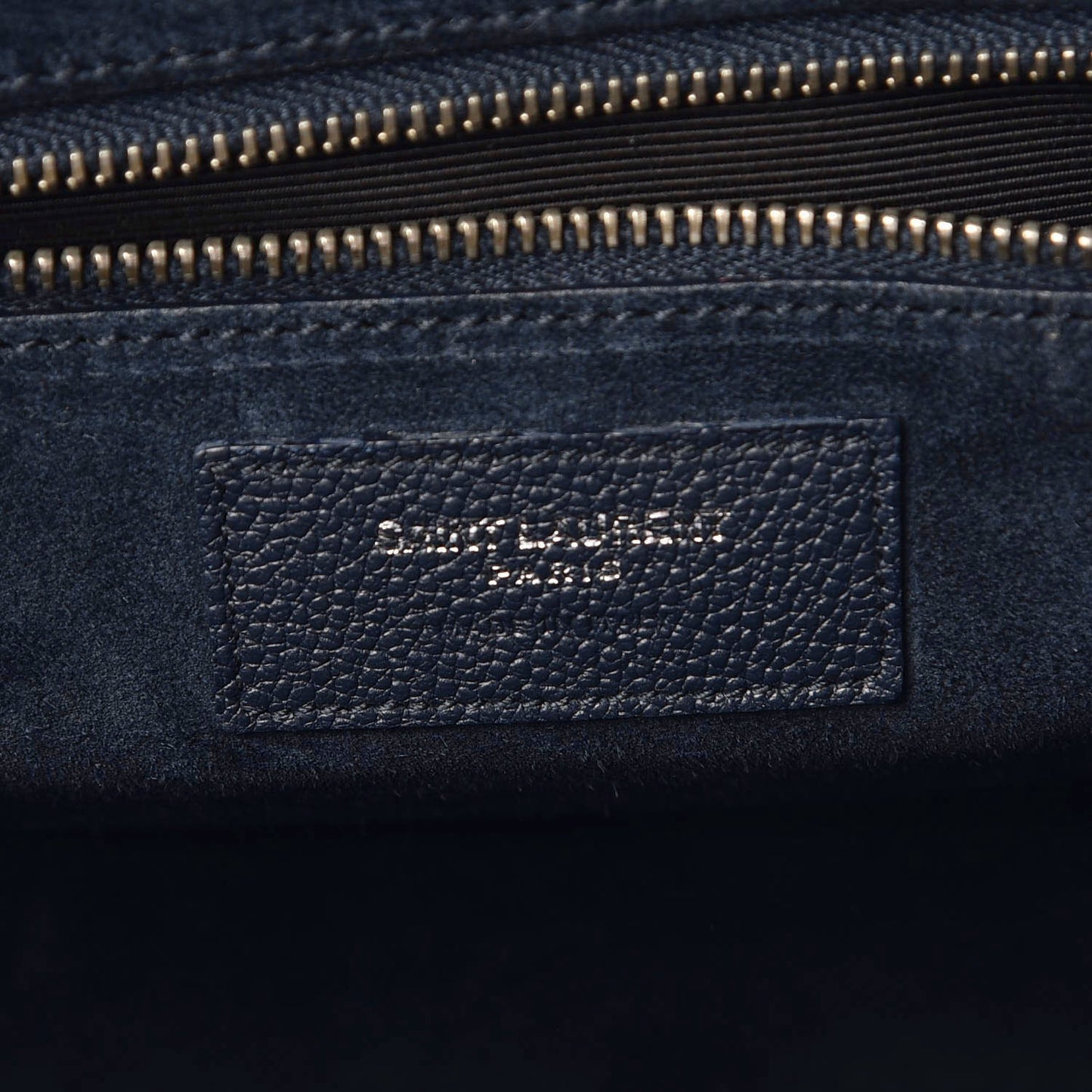 Calfskin Medium Rive Gauche Cabas Navy Blue