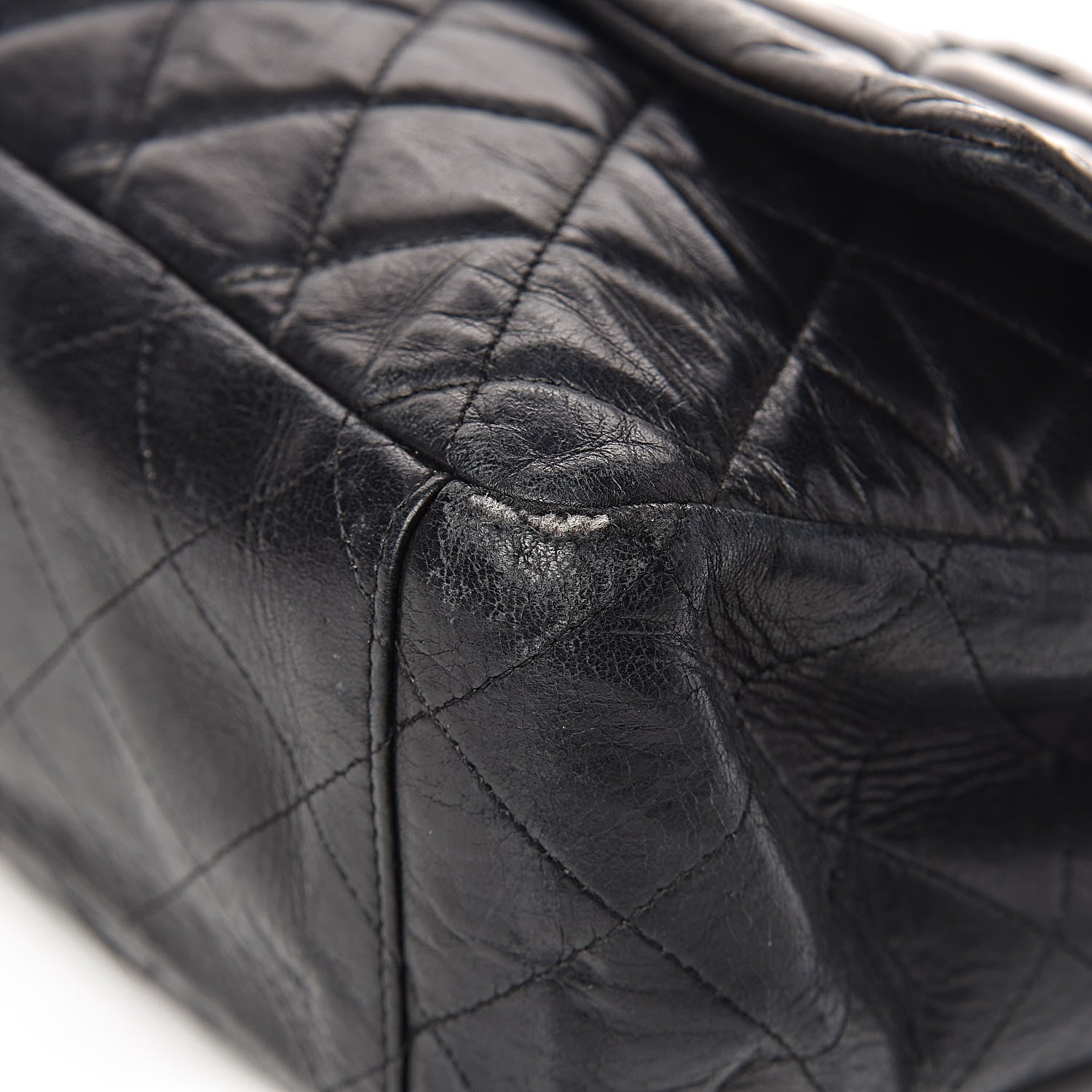 Chanel Lambskin Quilted Maxi Single Flap Black 18 of 28