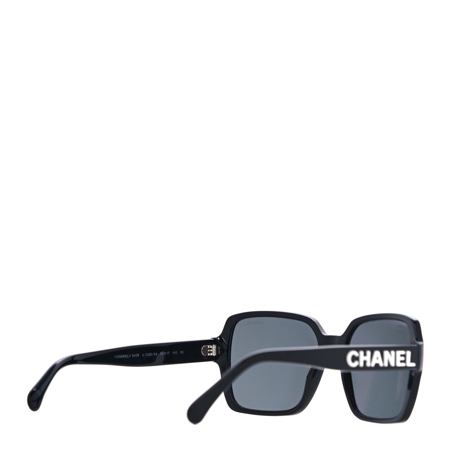 Chanel Acetate Square Sunglasses 5408 Black 3 of 7