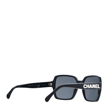 Chanel Acetate Square Sunglasses 5408 Black 3 of 7