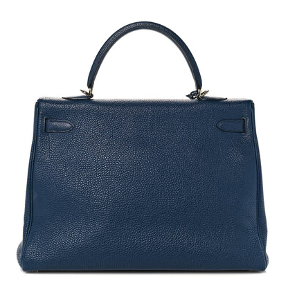 Hermes Togo Kelly Retourne 35 Bleu de Galice 4 of 37