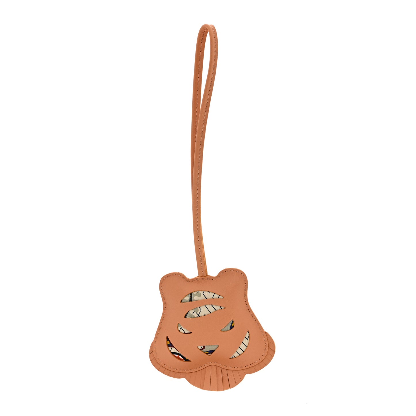 Lambskin Silk Petit H Tiger Charm