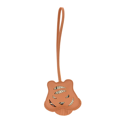 Hermes Lambskin Silk Petit H Tiger Charm 1 of 4