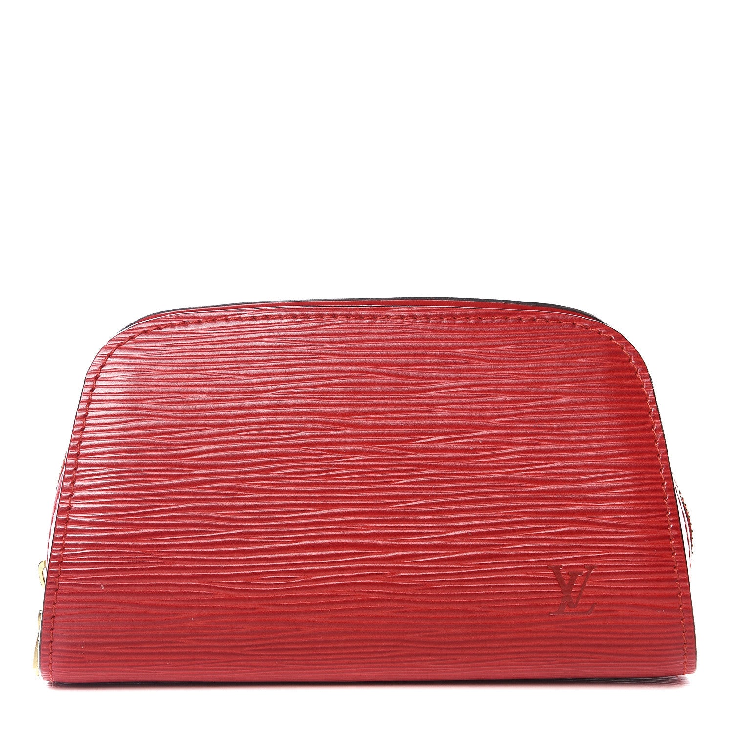Louis Vuitton Epi Dauphine 17 Cosmetic Pouch Castillan Red 1 of 8