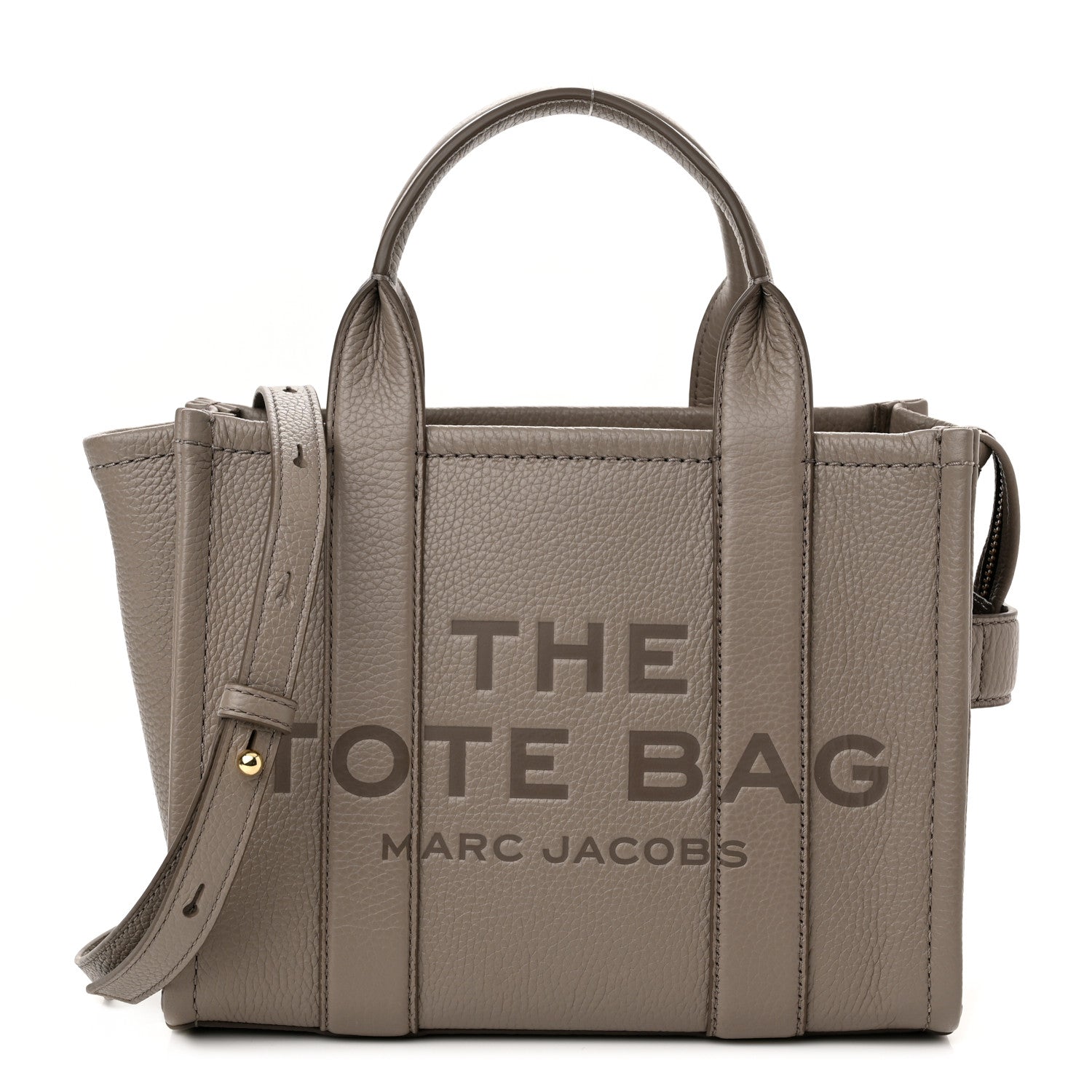 Marc Jacobs Grained Calfskin Small The Tote Bag Cement 1 of 10
