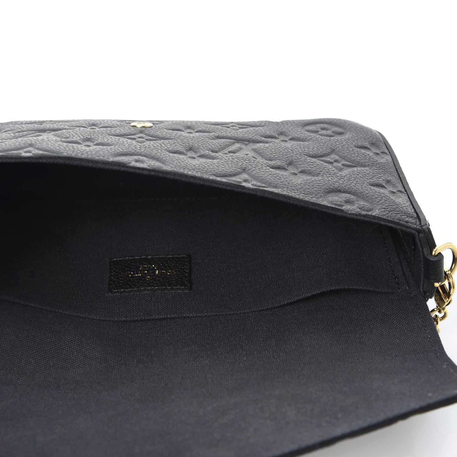 Louis Vuitton Empreinte Pochette Felicie Chain Wallet Black 4 of 9