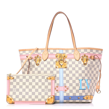Louis Vuitton Damier Azur Summer Trunks Neo Neverfull MM 1 of 10