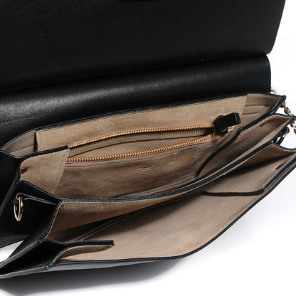 Chloe Suede Calfskin Medium Faye Shoulder Bag Black 8 of 8