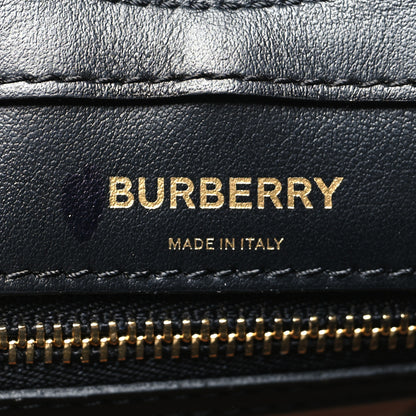 Burberry Smooth Calfskin Canvas Check Mini Pocket Bag Black 6 of 10