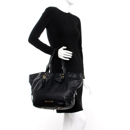 Burberry Lambskin Medium East West Tote Black 2 of 8