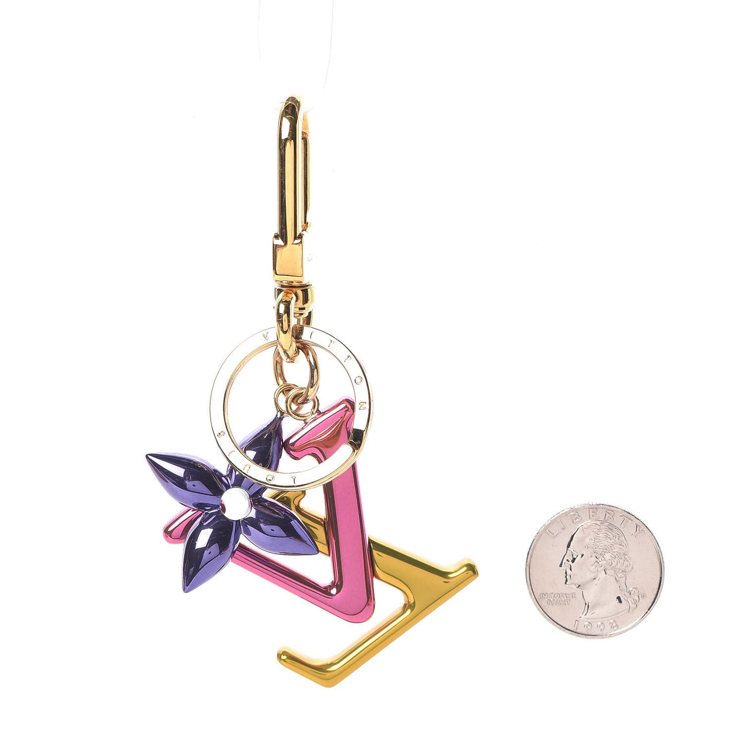New Wave Bag Charm Key Holder Multicolor