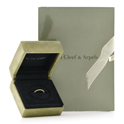 Van Cleef & Arpels 18K Yellow Gold Small Perlee Ring 48 4.5 5 of 5
