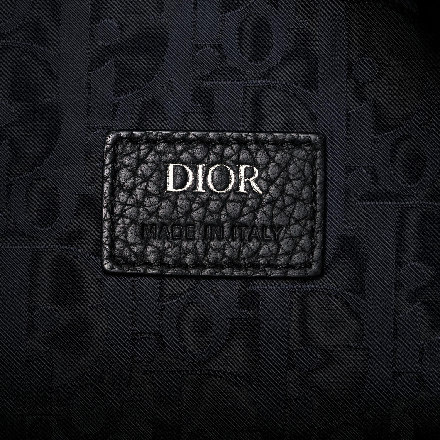 Christian Dior Grained Calfskin Saddle Soft Bag Black 6 of 15