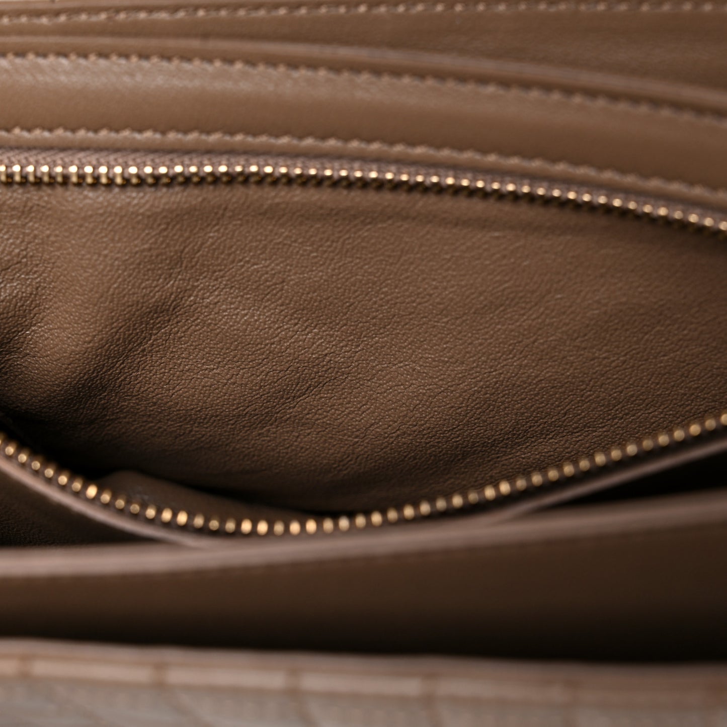 Calfskin Quilted Medium C Bag Camel
