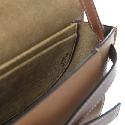 Loewe Grained Calfskin Mini Gate Crossbody Bag Caramel Pecan 9 of 10
