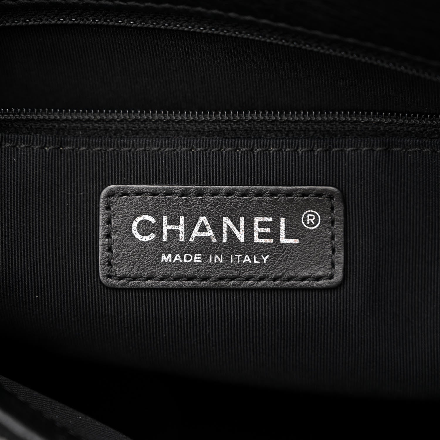 Chanel Metallic Grained Calfskin Quilted Large Casual Pocket Tote Black 6 of 11