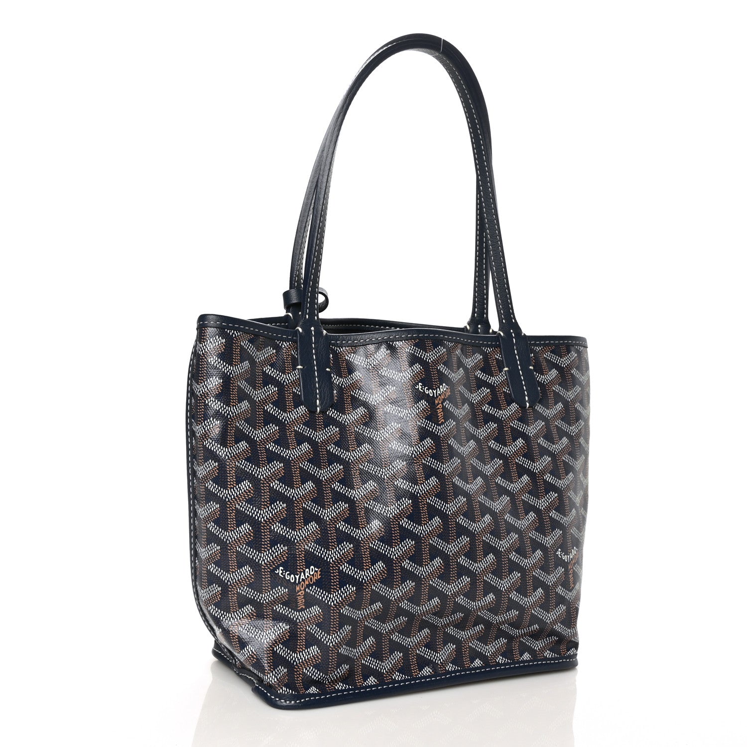 Goyard Goyardine Reversible Mini Anjou Navy 4 of 12