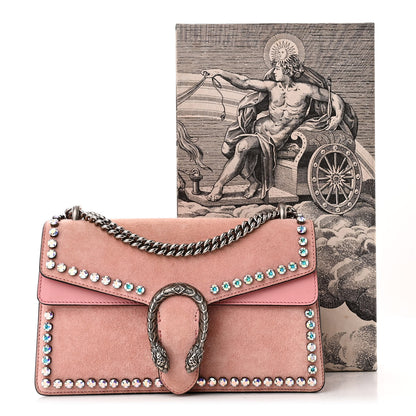 Gucci Suede Crystal Small Dionysus Shoulder Bag Peonia 11 of 11