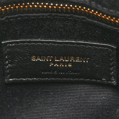 Saint Laurent Calfskin Y Quilted Monogram Medium Loulou Chain Satchel Dark Beige 7 of 14