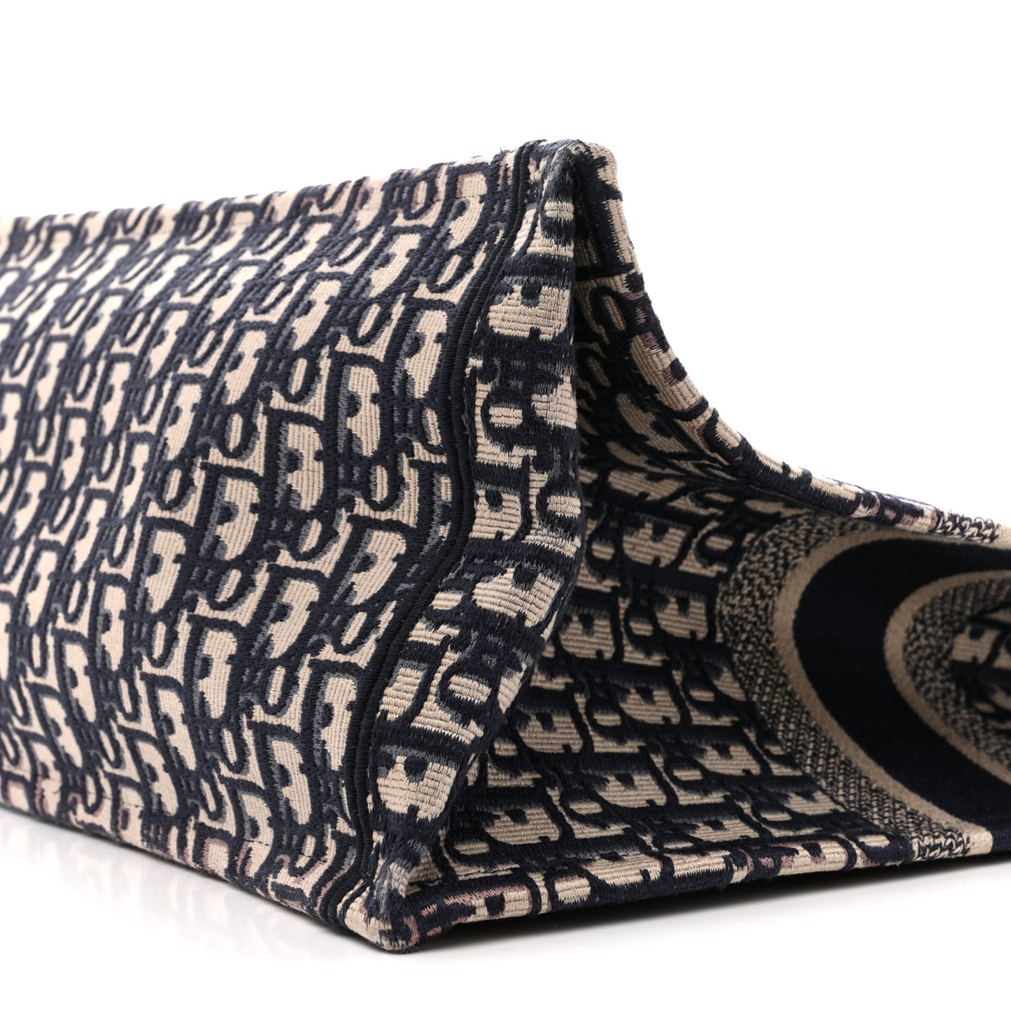 Oblique Large Book Tote Blue Multicolor