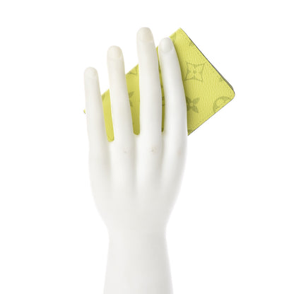 Louis Vuitton Monogram Taiga Pocket Organizer Yellow 2 of 7